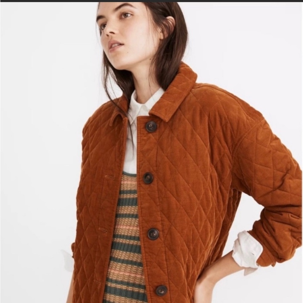 Madewell Quilted Corduroy Walton Shirt Jacket